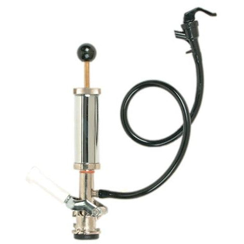 "D" System Beer Coupler with 4" Metal Keg Pump & Plastic Beer Faucet