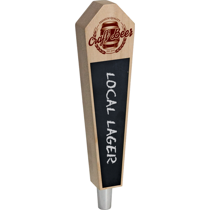 Craft Beer Branded Natural Magnum Chalkboard Beer Tap Handle