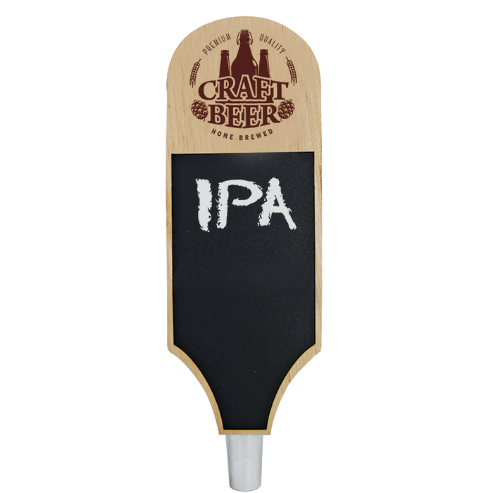 Craft Beer Branded Natural Outrigger Chalkboard Beer Tap Handle