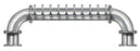 10 Tap Brushed 304SS 6" Dia. "U" Pipe Tower - Glycol Cooled - Beverage Time