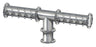 10 Tap Brushed 304SS 6" Dia. Pipe Tower - Glycol Cooled