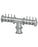 12 Tap Brushed 304SS 6" Dia. Double Service Pipe Tower - Glycol Cooled - Beverage Time