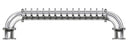 14 Tap Brushed 304SS 6" Dia. "U" Pipe Tower - Glycol Cooled - Beverage Time