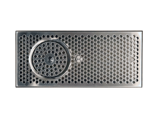 16" x 7" Brushed Stainless Steel Spray Drip Tray - Beverage Time