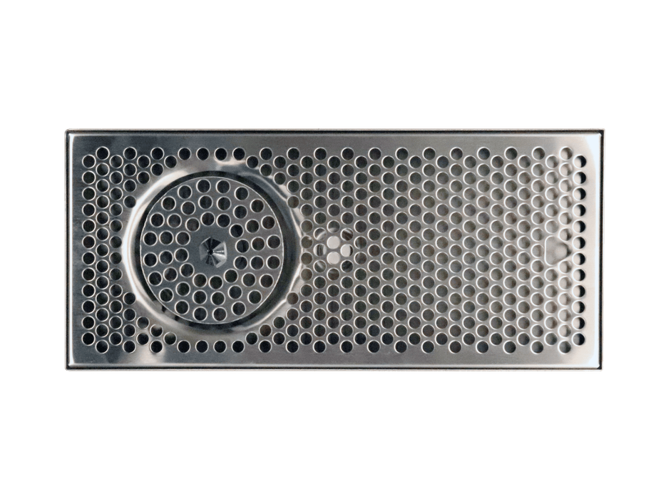 16" x 7" Brushed Stainless Steel Spray Drip Tray - Beverage Time