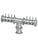 16 Tap Brushed 304SS 6" Dia. Double Service Pipe Tower - Glycol Cooled
