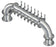 20 Tap Brushed 304SS 6" Dia. Double Service "U" Pipe Tower - Glycol Cooled
