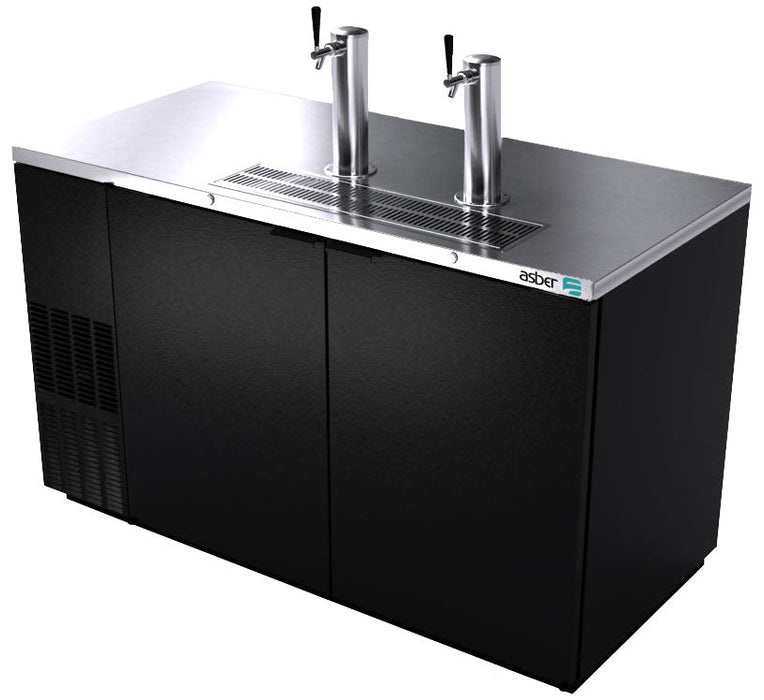 2 Tap 58" Restaurant Grade Direct Draw Cabinet with Tapping Kit - Beverage Time