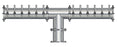 24 Tap Brushed 304SS 6" Dia. Double Service Pipe Tower - Glycol Cooled - Beverage Time