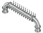 24 Tap Brushed 304SS 6" Dia. Double Service "U" Pipe Tower - Glycol Cooled - Beverage Time