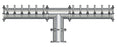 24 Tap Brushed 304SS 6" Dia. Double Service Pipe Tower - Glycol Cooled