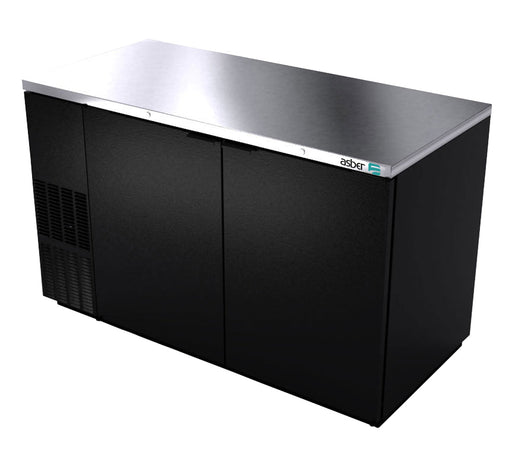 58" 2 Door Restaurant Grade Back Bar Cooler - Beverage Time
