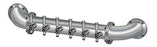 6 Tap Brushed 304SS 4" Dia. Wall Mount Pipe Tower - Glycol Cooled - Beverage Time