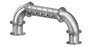 6 Tap Brushed 304SS 6" Dia. "U" Pipe Tower - Glycol Cooled - Beverage Time