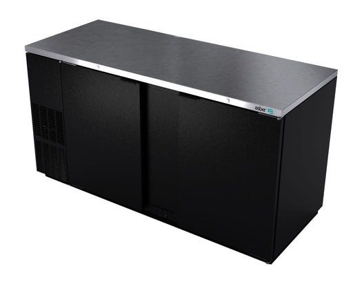 68" 2 Door Restaurant Grade Back Bar Cooler - Beverage Time