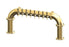 8 Tap Candy Gold Powder Coated 4" Dia. Pipe Tower - Glycol Cooled - Beverage Time