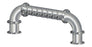 8 Tap Brushed 304SS 6" Dia. "U" Pipe Tower - Glycol Cooled