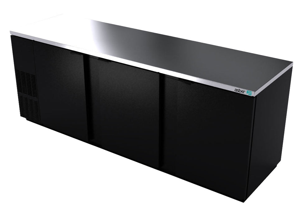 94" 3 Door Restaurant Grade Back Bar Cooler - Beverage Time