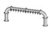 12 Tap Brushed 304SS 4" Dia. Pipe Tower - Air Cooled