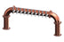 10 Tap Candy Copper Powder Coated 4" Dia. Pipe Tower - Air Cooled