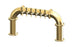 6 Tap Candy Gold Powder Coated 4" Dia. Pipe Tower - Air Cooled