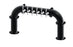 6 Tap Matte Black Powder Coated 4" Dia. Pipe Tower - Air Cooled