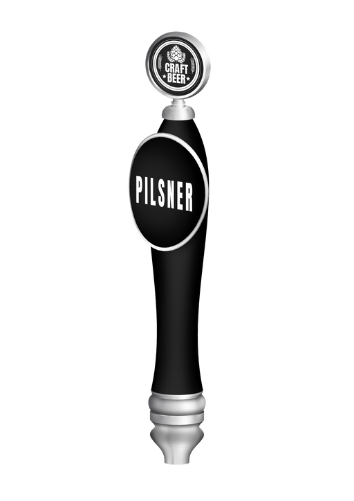 Branded Large Pub with Shield & Round Badge Tap Beer Handles