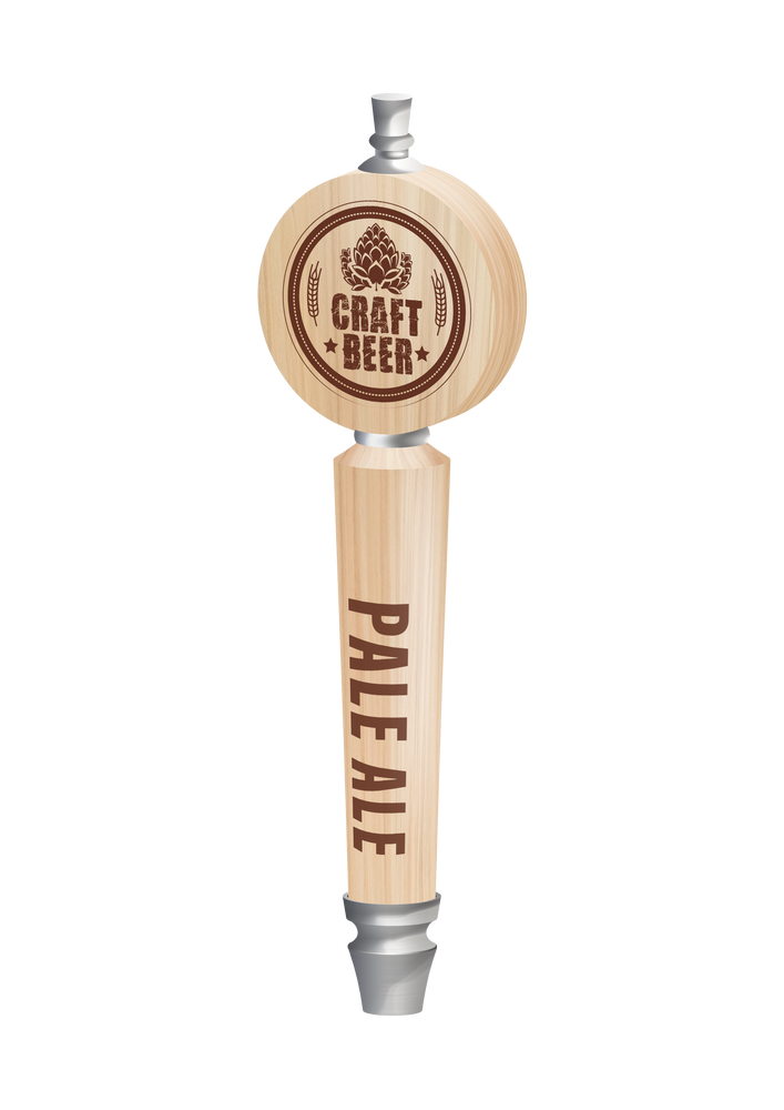 Branded Round Conical Tap Beer Handles