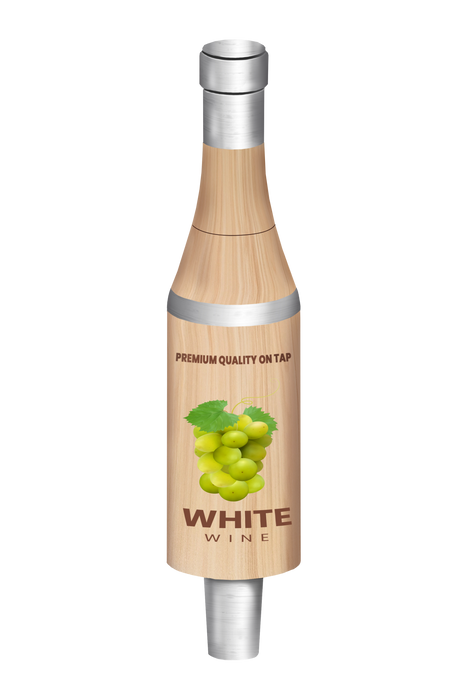 Branded White Wine Bottle Tap Handles