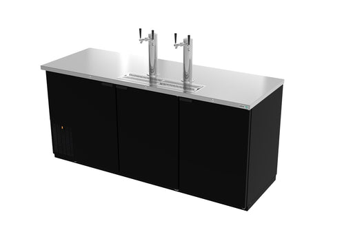 4 Tap 78" Restaurant Grade Direct Draw Cabinet with Tapping Kit
