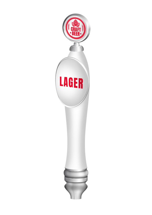Branded Large Pub with Shield & Round Badge Tap Beer Handles