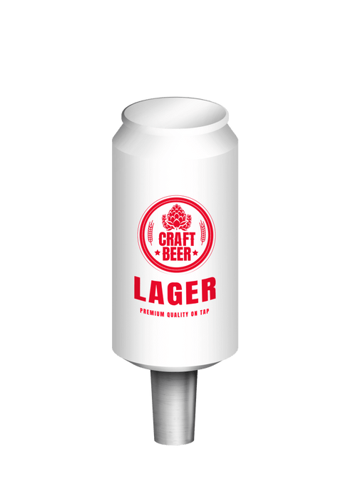Branded Beer Can Tap Beer Handles - Beverage Time