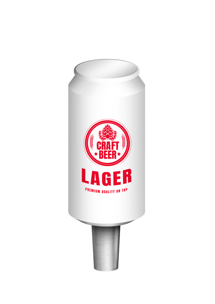 Branded Beer Can Tap Beer Handles - Beverage Time