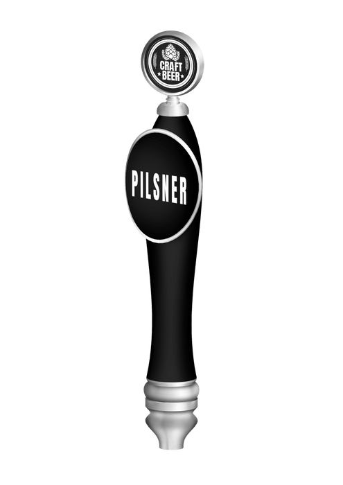 Branded Large Pub with Shield & Round Badge Tap Beer Handles - Beverage Time