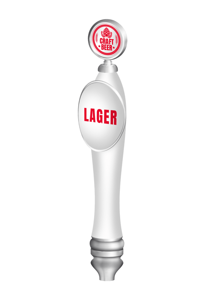 Branded Large Pub with Shield & Round Badge Tap Beer Handles - Beverage Time