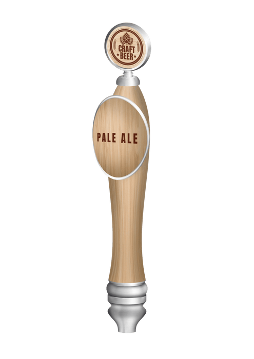 Branded Large Pub with Shield & Round Badge Tap Beer Handles - Beverage Time