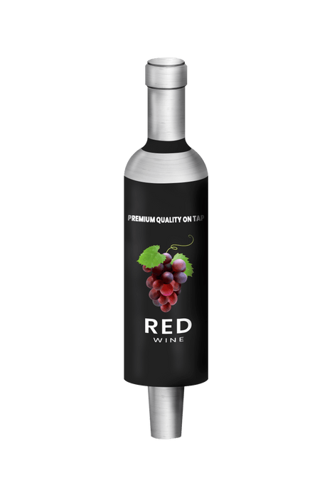 Branded Red Wine Bottle Tap Handles - Beverage Time