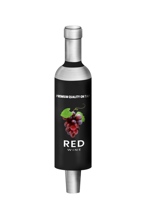 Branded Red Wine Bottle Tap Handles - Beverage Time