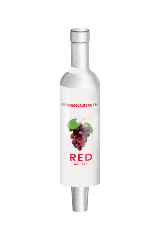 Branded Red Wine Bottle Tap Handles - Beverage Time