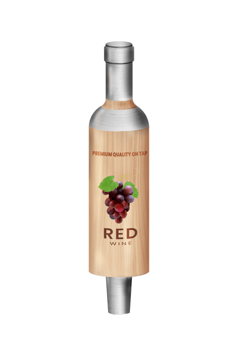 Branded Red Wine Bottle Tap Handles - Beverage Time