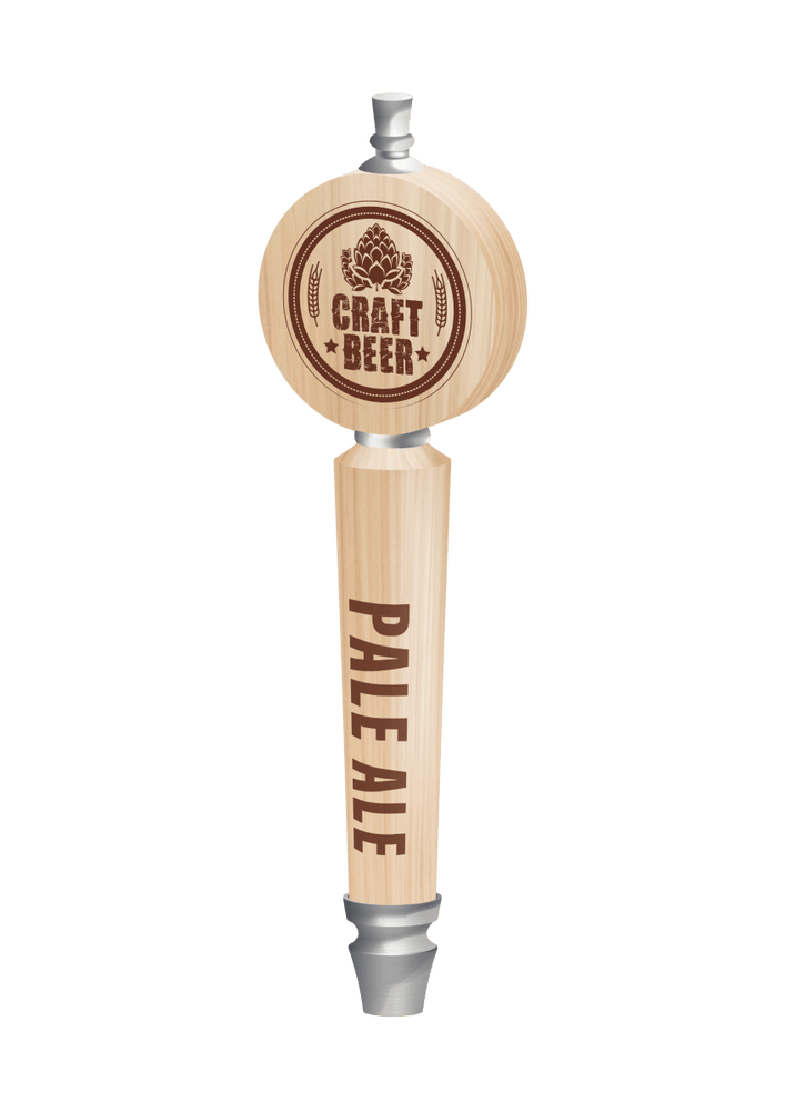 Branded Round Conical Tap Beer Handles - Beverage Time