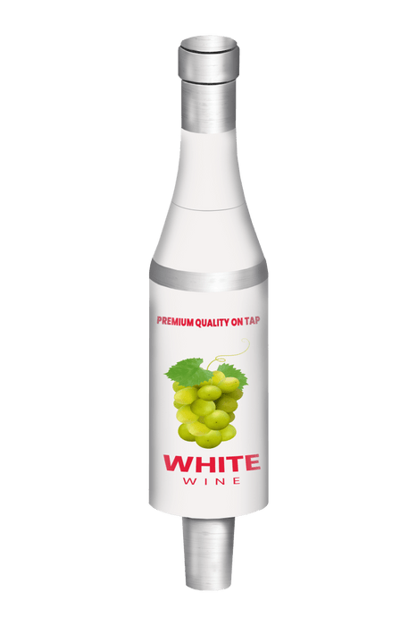 Branded White Wine Bottle Tap Handles - Beverage Time