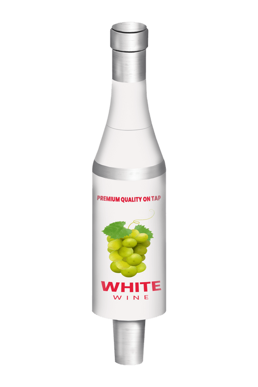 Branded White Wine Bottle Tap Handles - Beverage Time