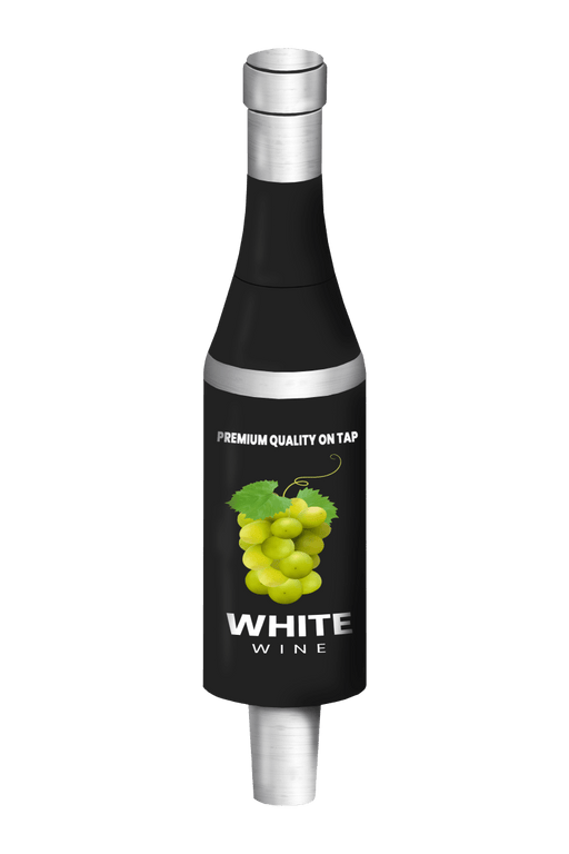 Branded White Wine Bottle Tap Handles - Beverage Time