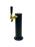 Matte Black 1 Tap Beer Tower - 3" Column with Gold Faucet - Beverage Time