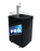 1 Tap (304SS) Black Kegerator with Premium Tapping Kit & Tank - Beverage Time