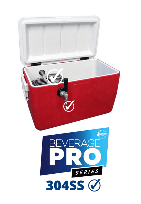 1 Tap Jockey Box - 85' SS Coil with All SS Contact - Beverage Time