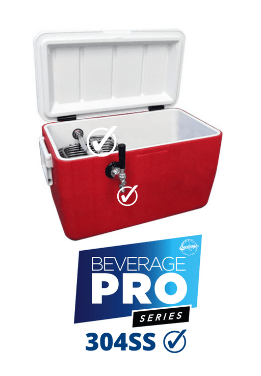 1 Tap Jockey Box - 85' SS Coil with All SS Contact - Beverage Time