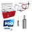 1 Tap Premium Jockey Box with Tapping Kit & Co2 Tank - 85' Coil - Beverage Time