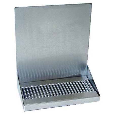 12" Brushed Stainless Steel Wall Mount Drip Tray - Beverage Time